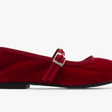Ballerinas Vienna terciopelo rojo