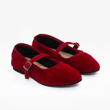Ballerinas Vienna terciopelo rojo