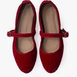 Ballerinas Vienna terciopelo rojo