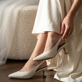 ZAPATOS DE NOVIA | Aura de cuero ivory (a pedido) (Copy)