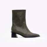 Botin de cuero Maya verde